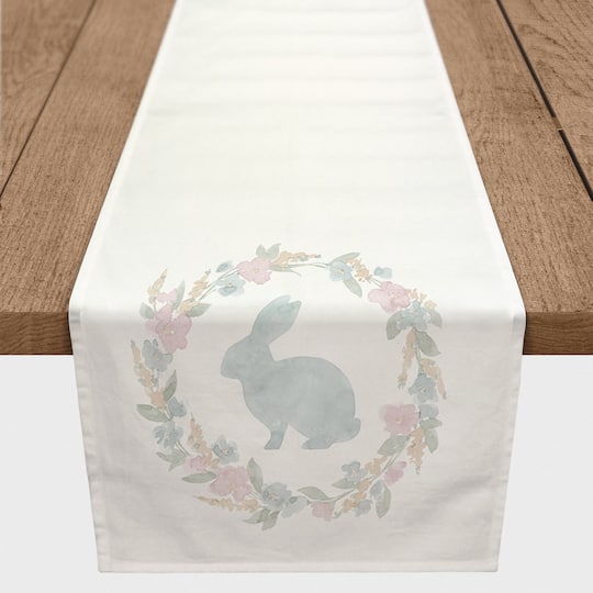 Easter Wreath 1 16" x 72" Poly Twill Table Runner